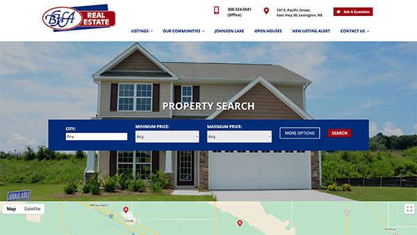 BHA RealFlex real estate Website Design by Hollman Media