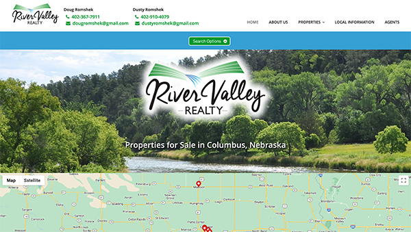 River Valley Realty RealFlex real estate Website Design by Hollman Media