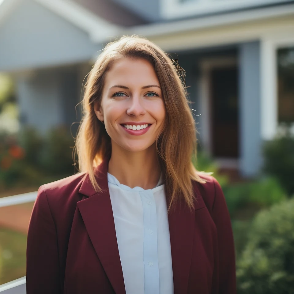 portrait of a realtor on the background of a 36366504